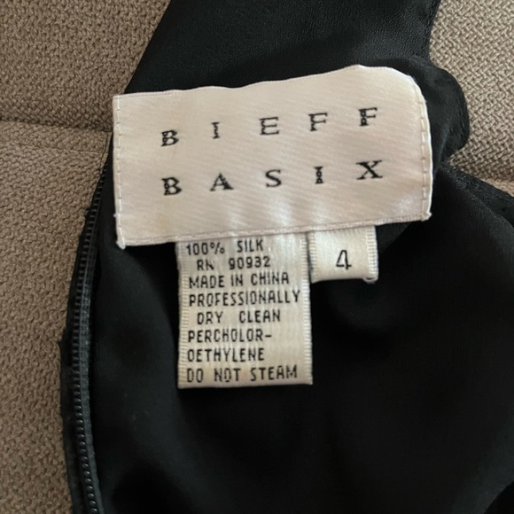 Biefe Basix. Black silk sequin and beaded racerback top women size 4. - Picture 3 of 4